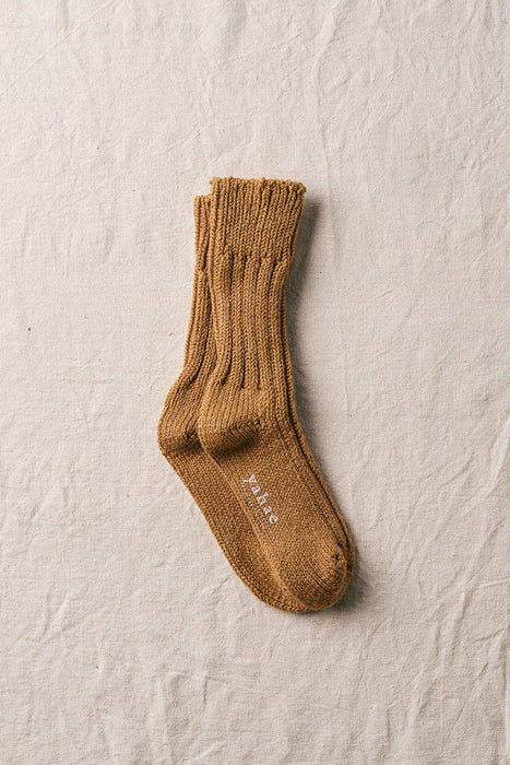 Brown Organic Cotton Low Gauge Socks