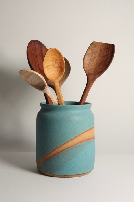 Turquoise Utensil Pot