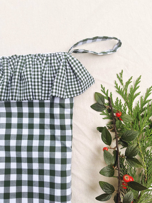 Gingham Christmas Stocking