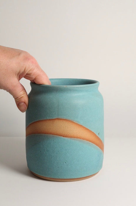 Turquoise Utensil Pot