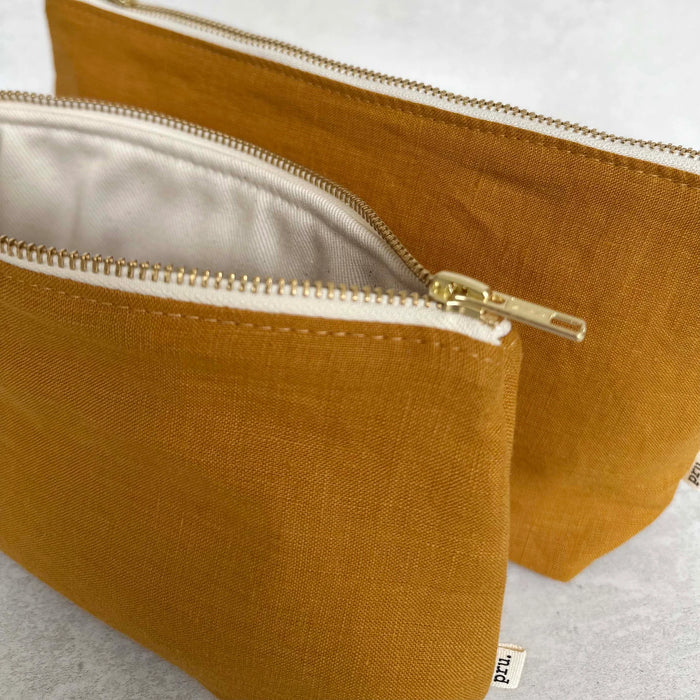 Linen Pouch Bag - Large