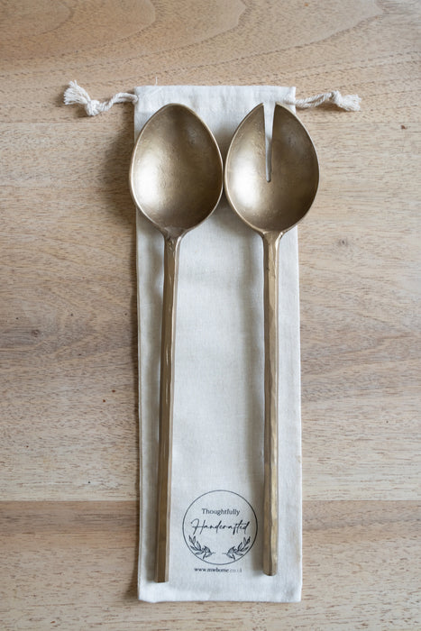 Forged Salad Servers - Pair