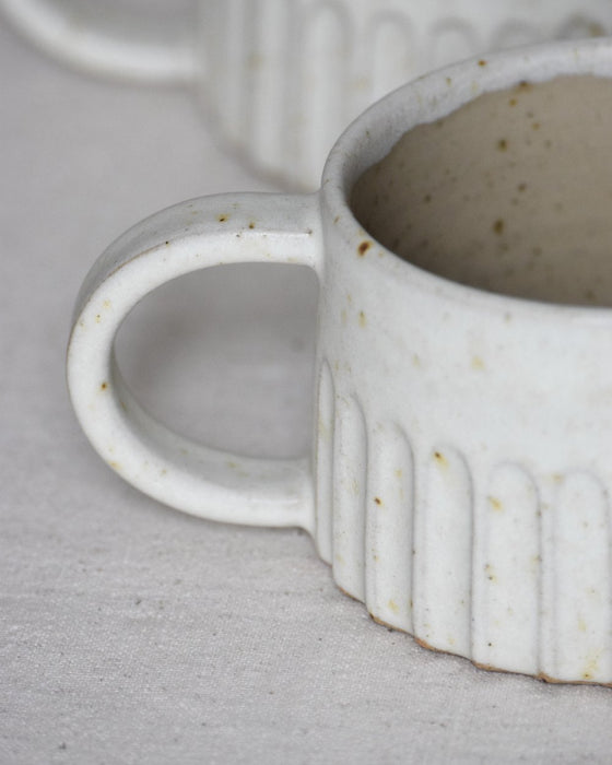 Fluted Coffee Mug