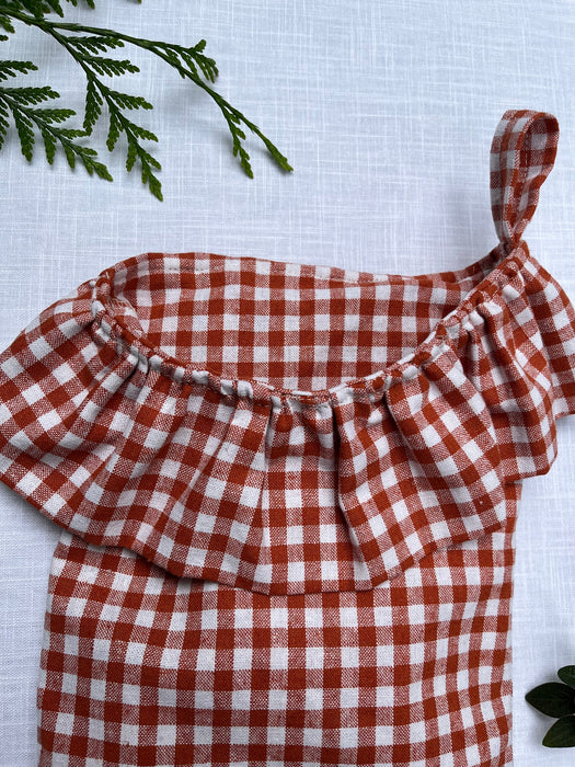 Gingham Christmas Stocking