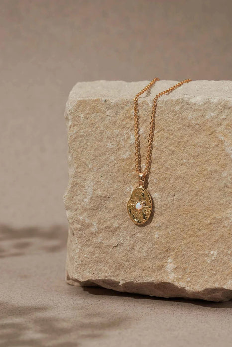 Gold Eros Opal Necklace