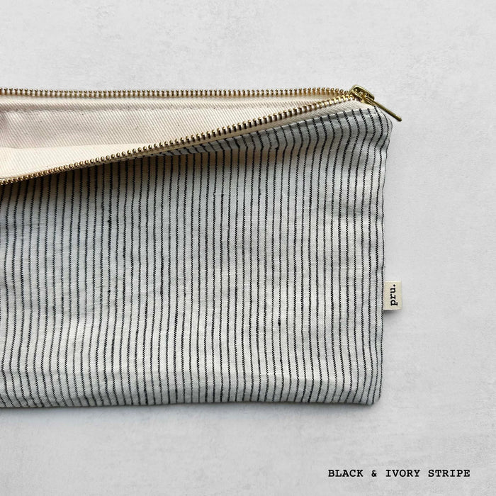 Flat Linen Pouch Bag