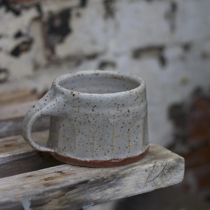 Shino Short Faceted Mug