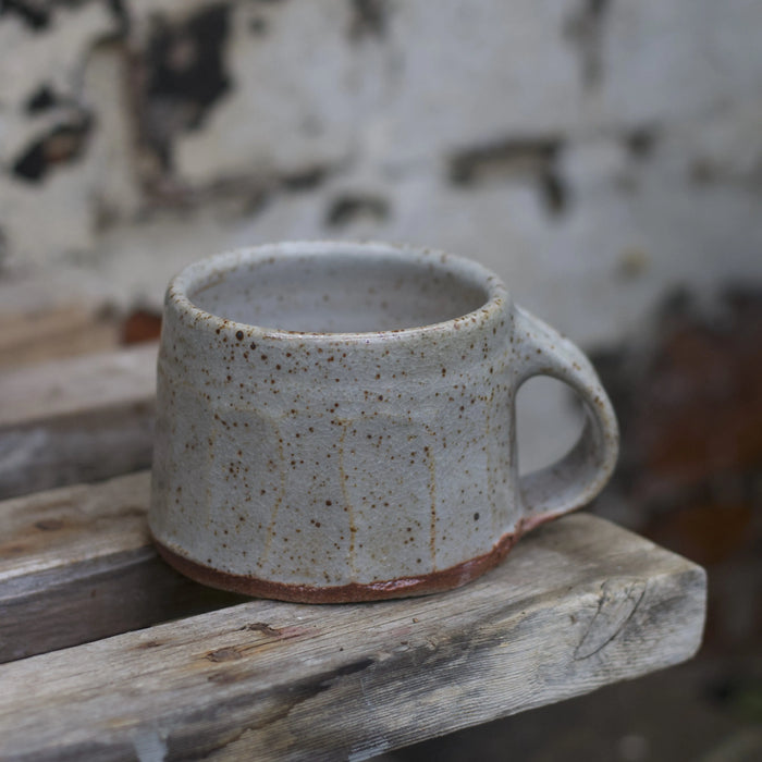 Shino Short Faceted Mug