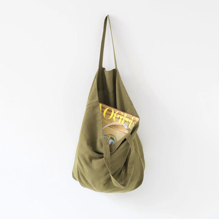 Linen Big Bag - Martini Olive