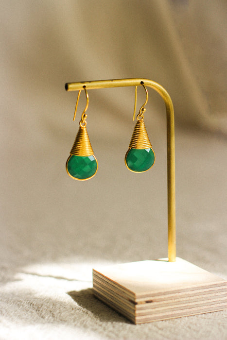 Stone Drop Earrings