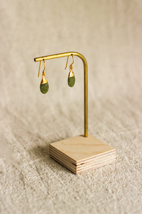 Vesuvianite Drop Earrings