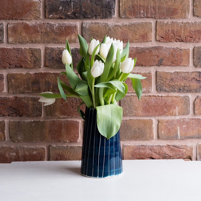 Large Blue Stripe Jug