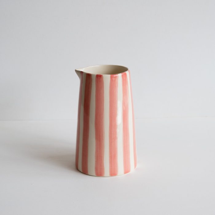 Large Rose Candy Stripe Jug