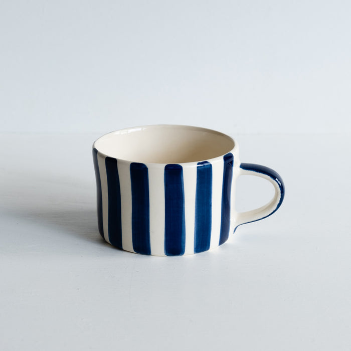 Blue Candy Stripe Large Mug