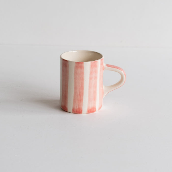 Rose Candy Stripe Espresso Cup