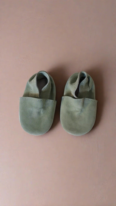 Baby Babouche Slippers - Sage