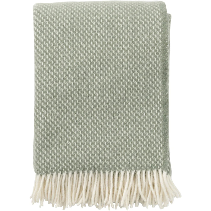 Preppy Dusty Green Eco Lambswool Throw