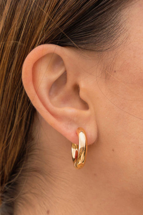 Gold Harlow 'Chubby' Hoops