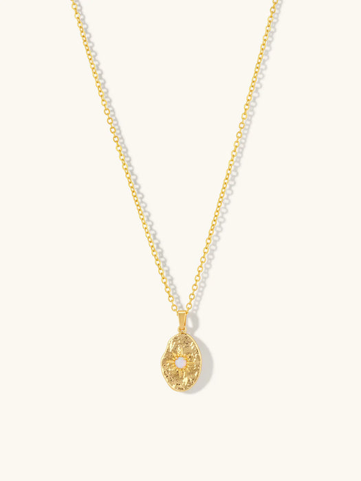 Gold Eros Opal Necklace