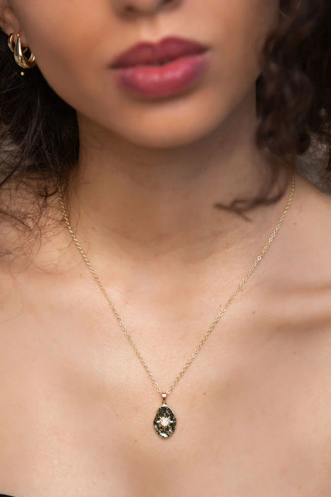 Gold Eros Opal Necklace