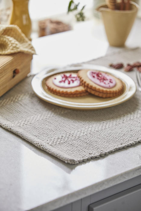 Grey & White Stripe Placemat