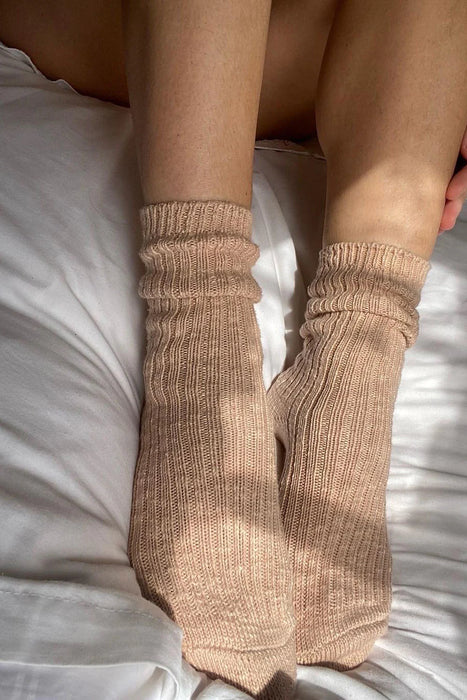 Peach Cottage Socks