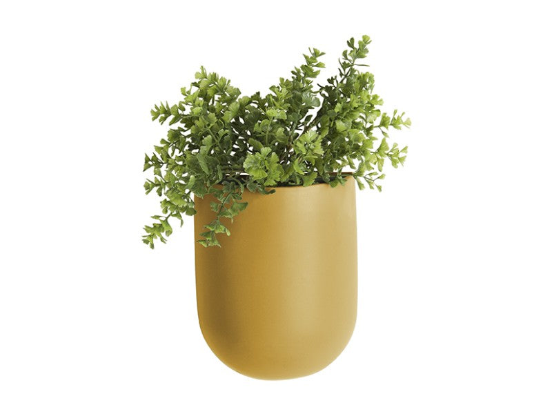 Tall Oval Ceramic Wall Planter - Choice of Colours