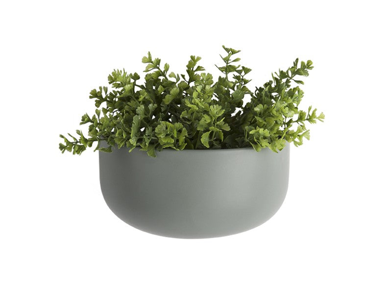 Wide Oval Ceramic Wall Planter - Choice of Colours